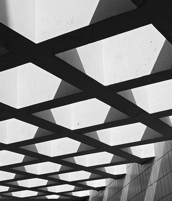 Abstract geometric patterns representing strength and stability structure